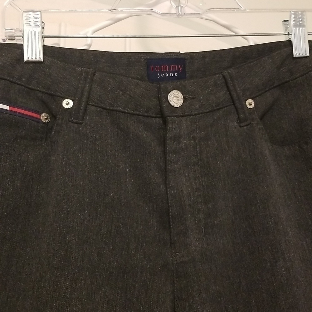 Tommy Jeans Tommy Hilfiger Womens Trousers Charcoal Size 11 Office - Picture 3 of 9